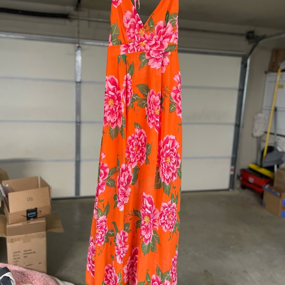 Long floral dress